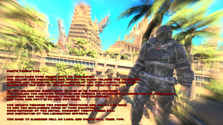 Ending screen for a Doom wad.